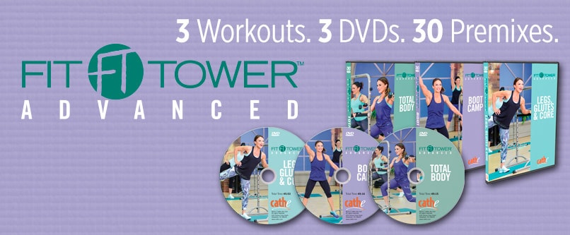 Cathe Friedrich Fit Tower Workout DVDs for women & men