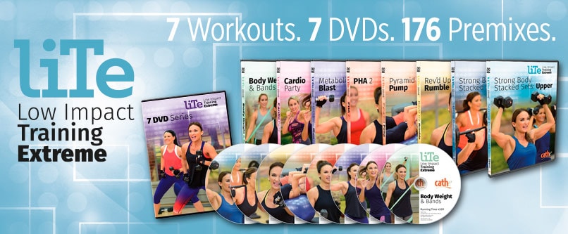 Cathe Friedrich Low Impact Cardio, Metabolic, and Strength DVDs