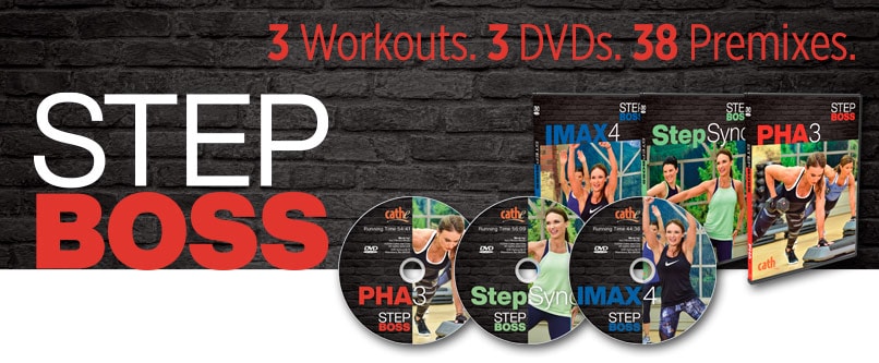 Cathe Friedrich Step Boss Aerobic Step Workout DVDs for women and men